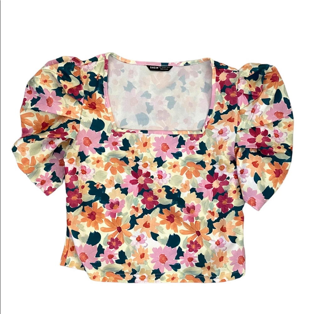 To small NEW, from SHEIN, size L , colorful flowers
